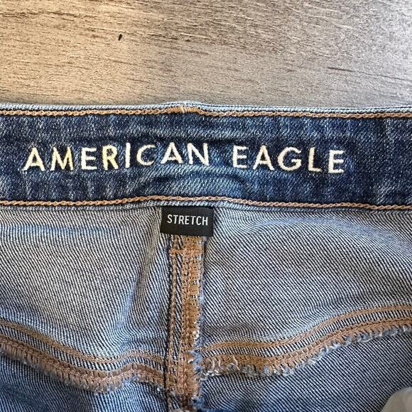American Eagle Mom Jeans Blue Stretch 12 - Picture 7 of 14